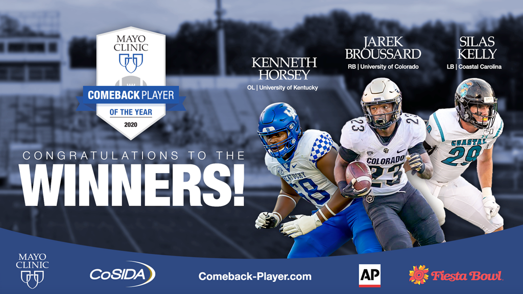2020 Mayo Clinic Comeback Player of the Year Award Winners Announced